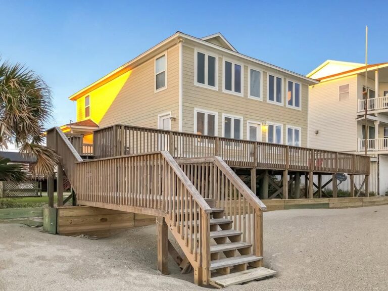 Large beach house with decks on Folly Beach
