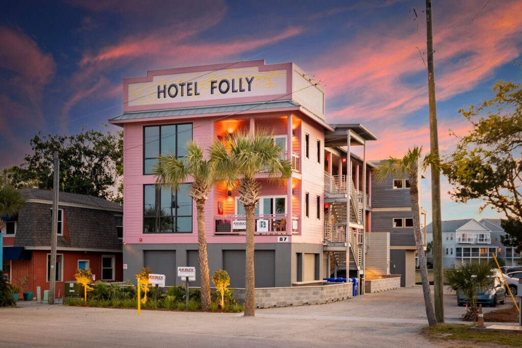 Hotel Folly at sunset