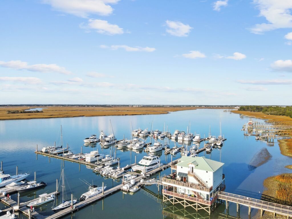 Folly River marina near Regatta Inn